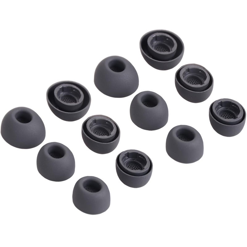 luakesa Replacement Silicone Eartips Earbuds Tips Set for Samsung Galaxy Buds 3 Pro Accessories Headphones Ear Tips,6 Pairs (3 Sizes S/M/L) (Gray) - Image 2