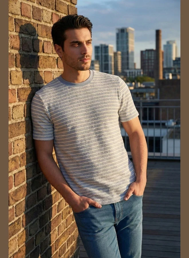 Buratti  Buratti Cotton Regular Fit Crew Neck T-Shirt Men's T-SHIRT 5904027 for Men | Best Price UAE