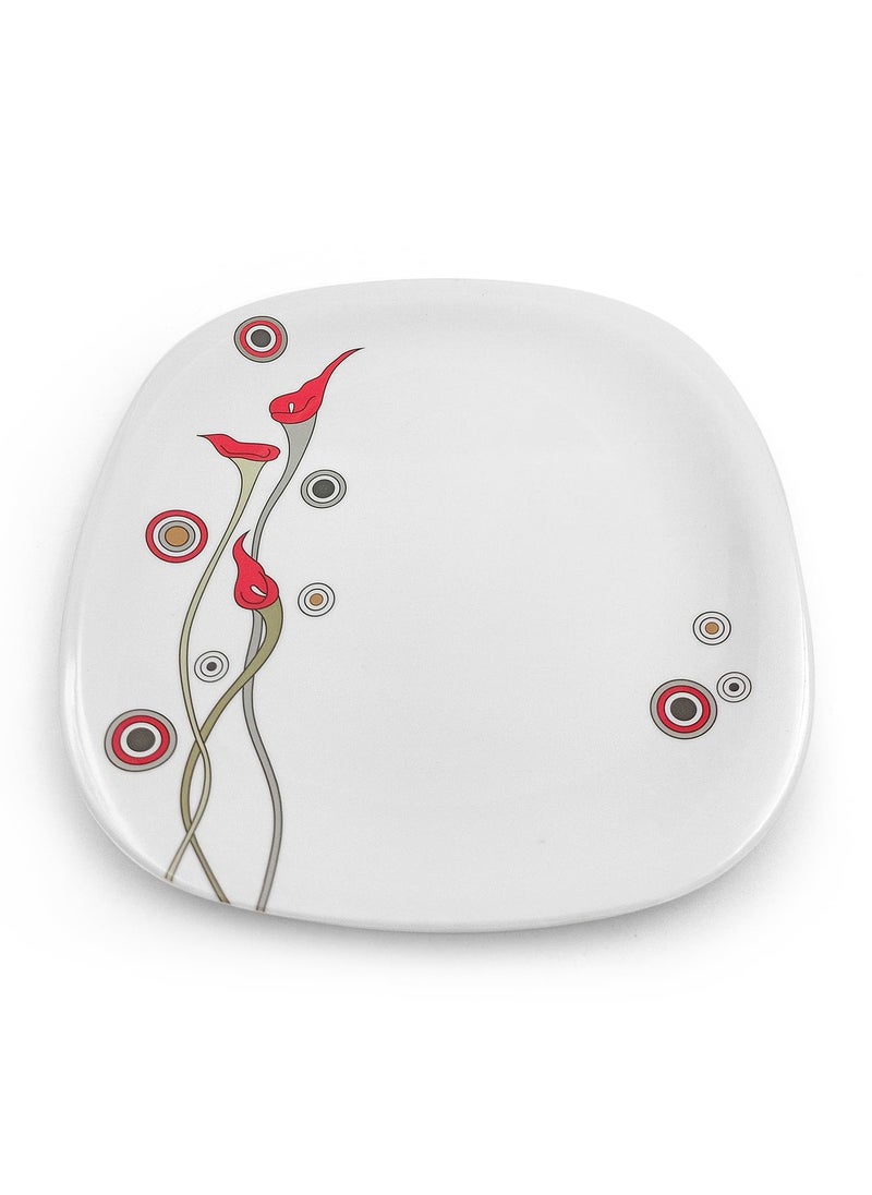 Superware Superware | Pure Melamine | Small Plate Set – Flamingo Flower 7.5” (6 nos.) | Stain Free, Glazed Finish  - Image 3