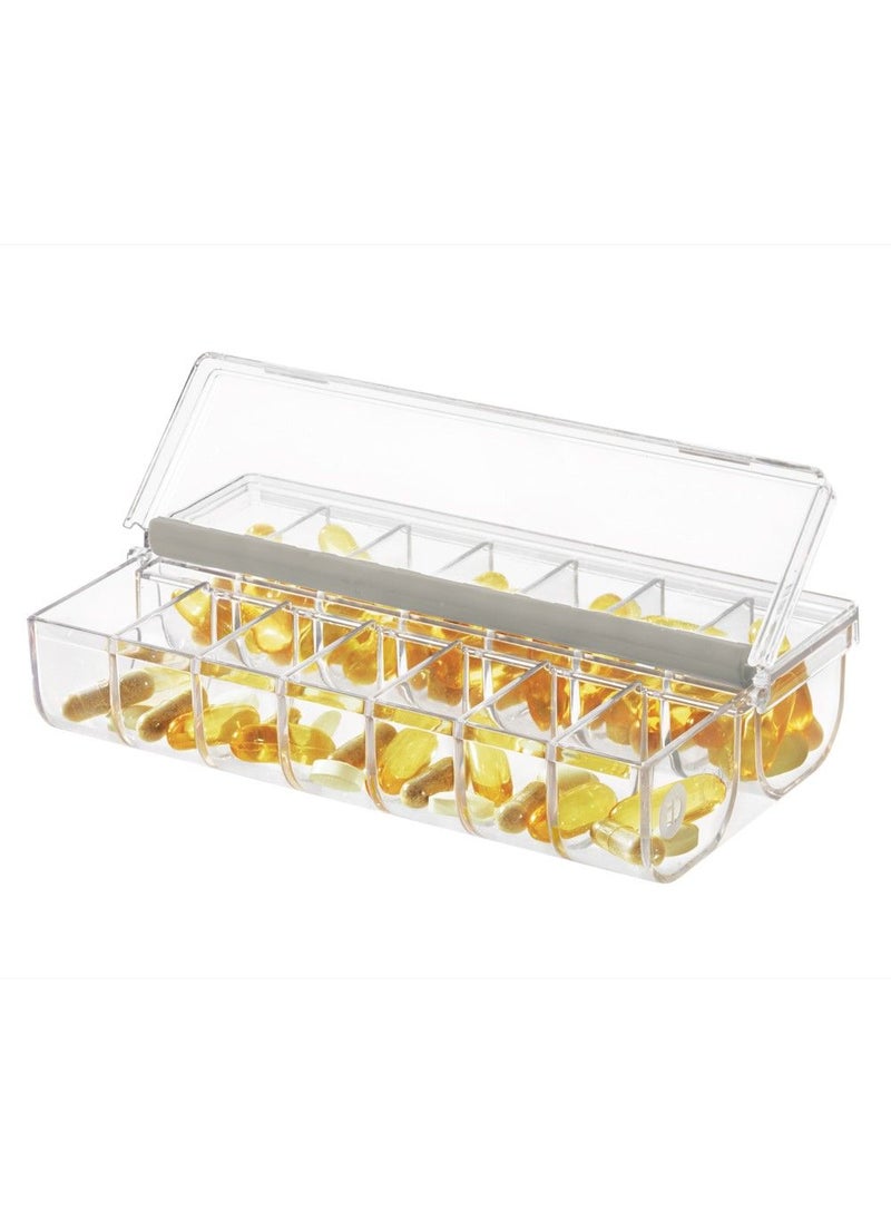 The Home Edit Pill Organizer With Labels 3.75 X 6.5 X 1.5 Inch Clear - Image 4
