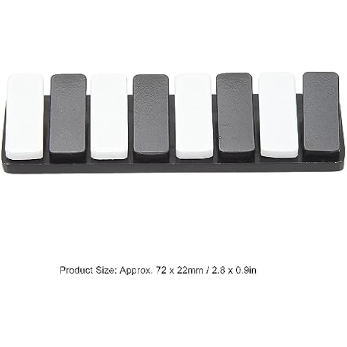 Nurnesy Piano Key Slider, Zinc Alloy Stress Relief Toy, ADHD Office Anxiety Clicker, for Office, Travel, School, Subways, Present for Loved Ones and Colleagues (Black) - Image 2