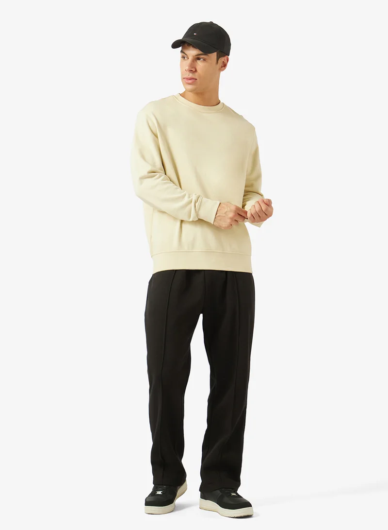 Seventy Five Basics Wide Leg Joggers -PINTUCKED