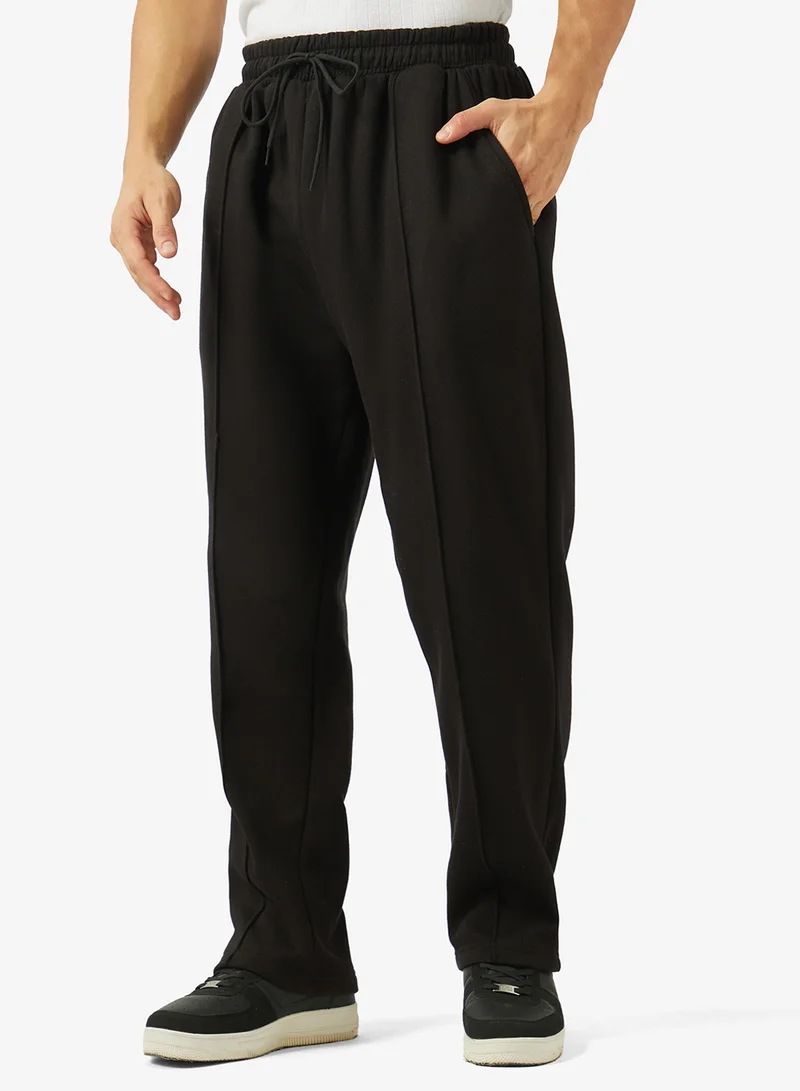 Seventy Five Basics Wide Leg Joggers -PINTUCKED
