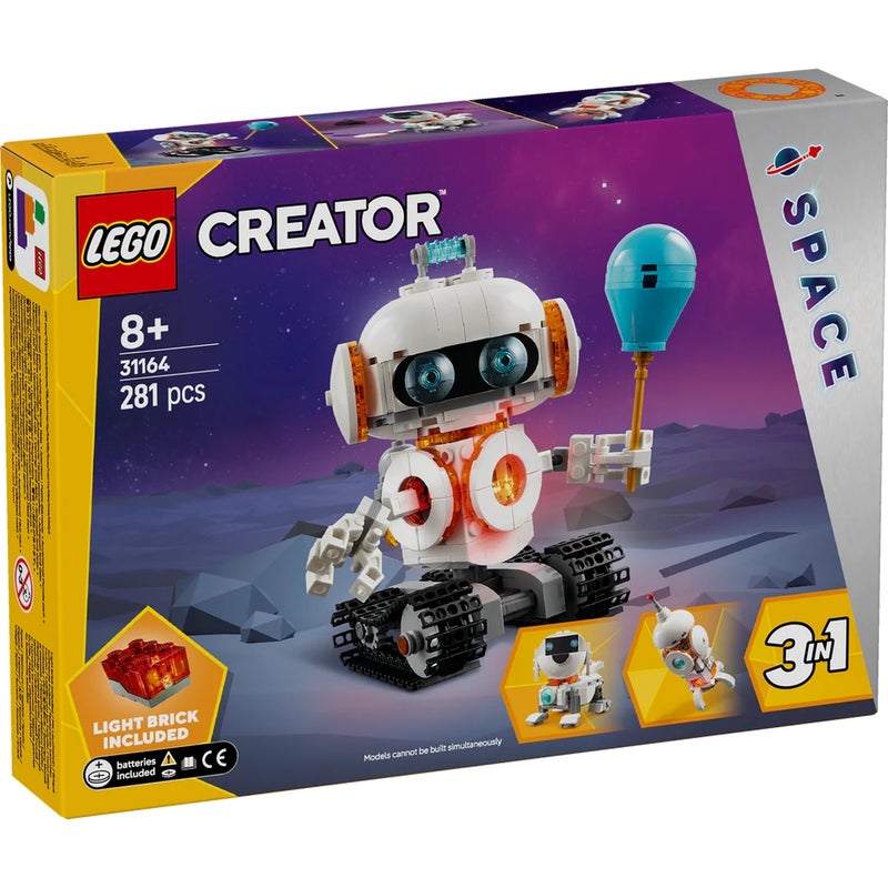 LEGO - Creator 3 in 1 Space Robot 281 Pieces - 31164 - Image 1