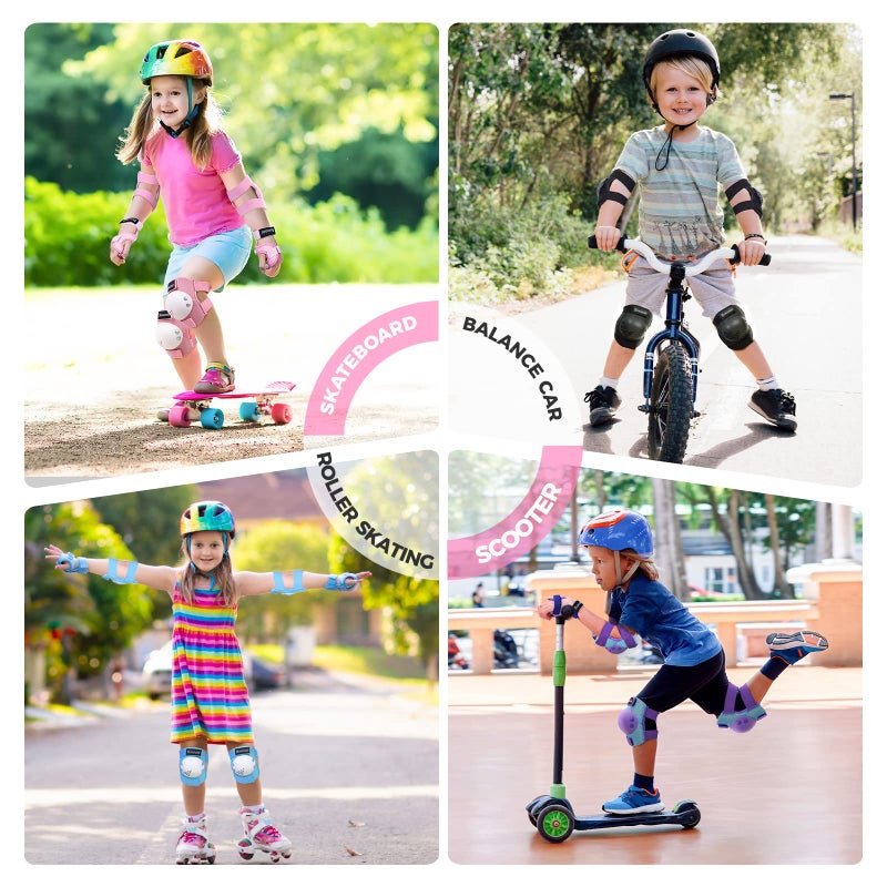 BOSONER Kids/Youth Knee Pad Elbow Pads for Roller Skates Cycling BMX Bike Skateboard Inline Rollerblading, Skating Skatings Scooter Riding Sports - Image 4