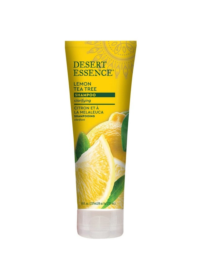 Desert Essence Lemon Tea Tree Shampoo - 8 Fl Ounce - Removes Excess Oil - Revitalizes Scalp - Strengthens & Protects Hair - Maca Root Extract - Soft, Smooth & More Manageable - Image 1