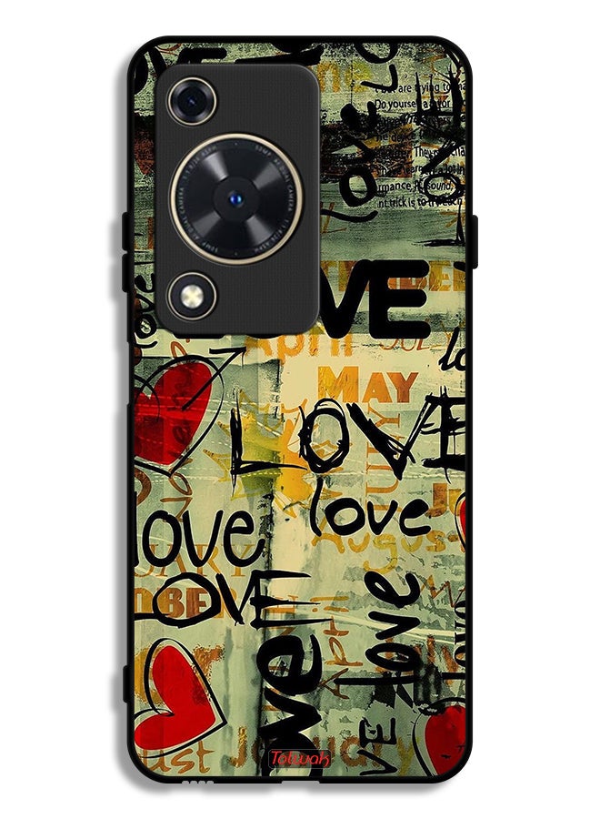 Tolwak Huawei Nova Y63 Protective Case Cover Love Tags