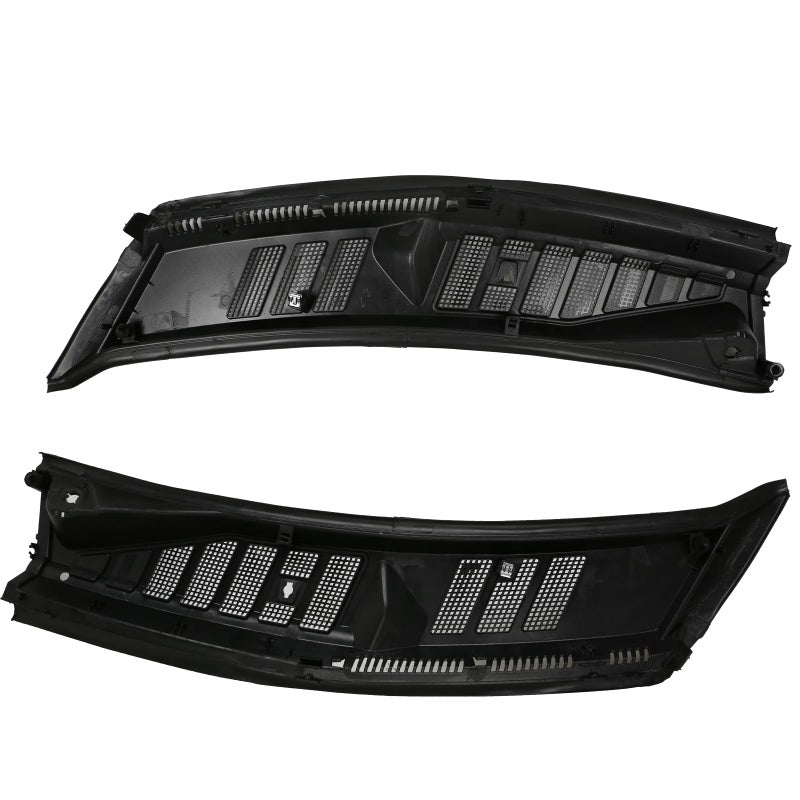 Copgge Driver and Passenger Side Windshield Wiper Cowl Top Panel Cover Wiper Cowl Grille Insert Panel Without Wiper Nozzle Compatible with Ford F150 F150 2015 2016 2017 2018 2019 2020