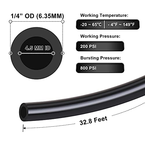 Hromee Air Line Tubing 1/4 Inch (6.35MM) OD Pneumatic Nylon Tube 32.8ft 10 Meters Air Hose for Air Brake System - Image 2