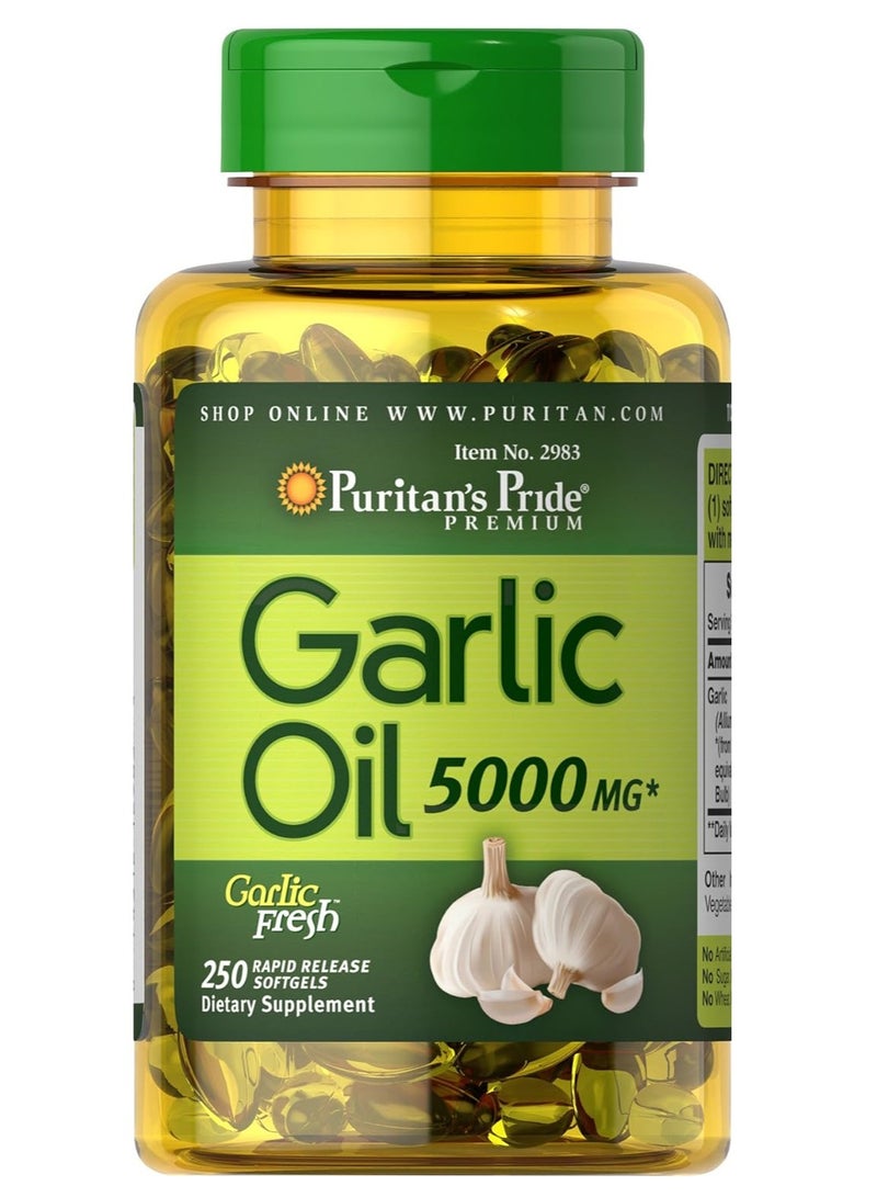 Puritan's Pride Garlic Oil, 5000 Mg, 250 Count