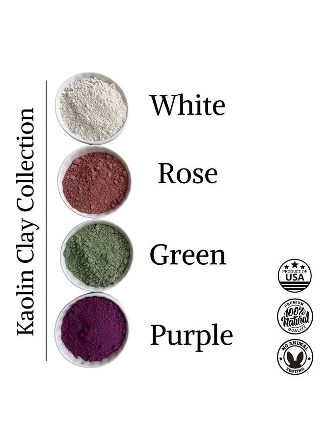 Bare Essentials Living - Purple Kaolin Clay Powder- 12 oz, Natural Clay Purple Face Masks Skincare, Clay for Soap Making, Bath Bombs, DIY Clay Mask for Face, Hair, Body, Deodorant, Lotion - Image 1