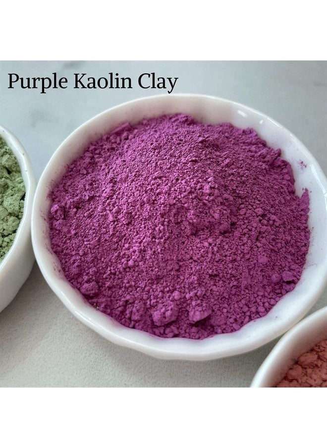 Bare Essentials Living - Purple Kaolin Clay Powder- 12 oz, Natural Clay Purple Face Masks Skincare, Clay for Soap Making, Bath Bombs, DIY Clay Mask for Face, Hair, Body, Deodorant, Lotion - Image 1
