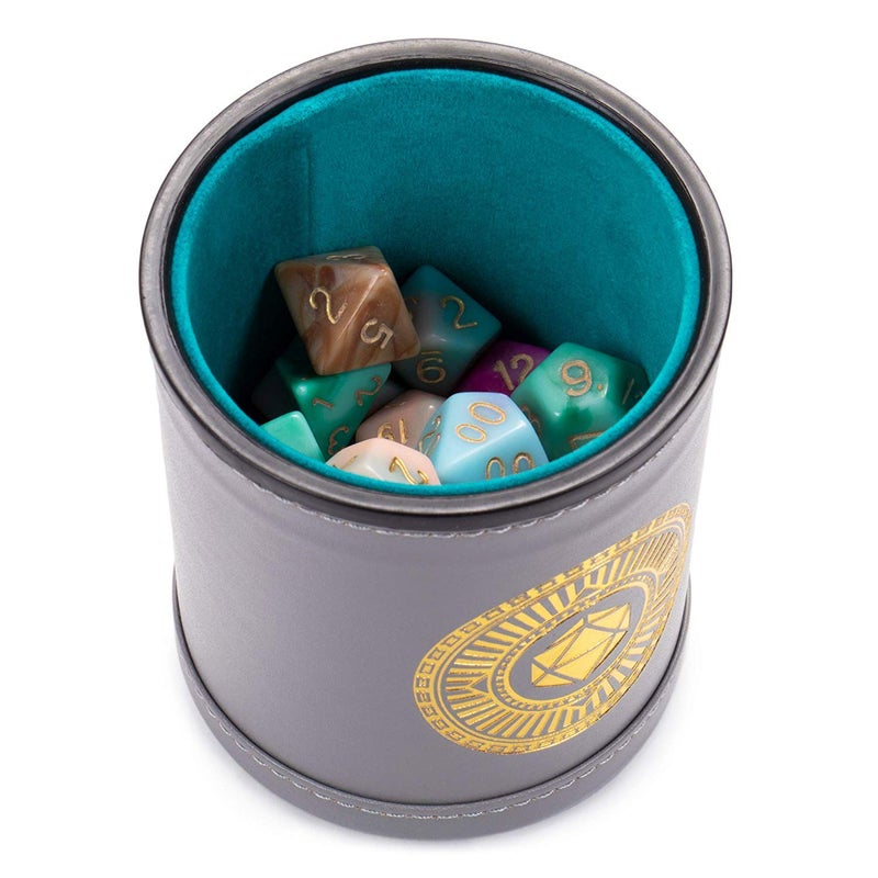 Wiz Dice Cup of Illusion - 35 Polyhedral DND Dice & Dice Shaker Cup & Box for Storage (5 Set of 7 Unique Colors) -Polyhedral Role Playing Dice in Unique Colors - DND Accessories for TTRPG Dice Games - Image 5