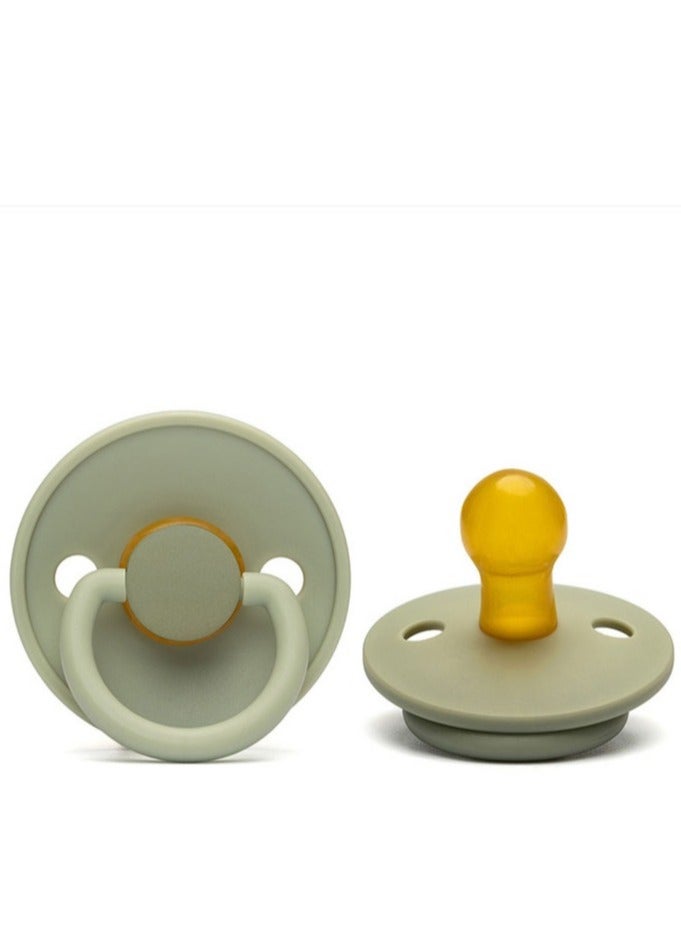 2 Pieces Portable Natural Latex Pacifier,Baby 0-12 Months - Image 2