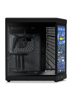HYTE Y70 Touch Infinite Gaming Case (Black Edition) - Modern Aesthetic Dual Chamber Panoramic Tempered Glass Mid-Tower ATX Computer Gaming Case with 14.5" Integrated Touchscreen & PCIE 4.0 Riser Cable  - Image 3