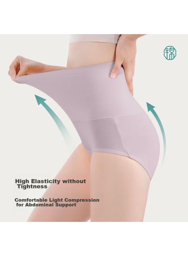 Jindu Postpartum Tummy Control Underwear For Women, Ultra-high Waist, Pure Cotton, Antibacterial, C-section, Plus Size, Belly Slimming, Extended Crotch Shorts - Image 4