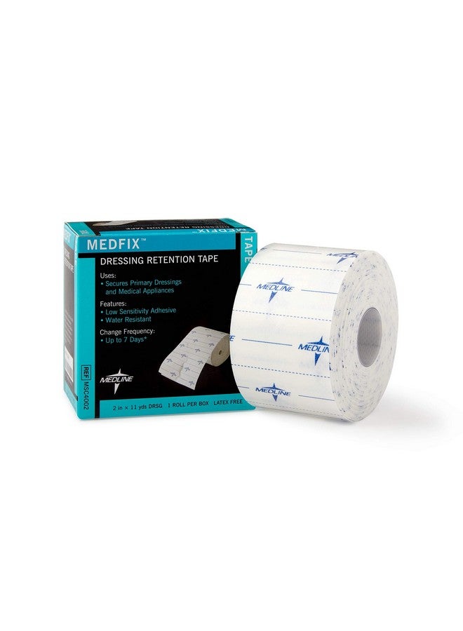 Medline Medline MedFix Dressing Retention Tape with S-Release Liner, Secures Primary Dressings and Medical Appliances, 2" x 11 yd - Image 1