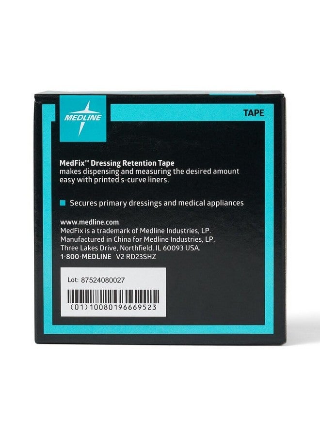 Medline Medline MedFix Dressing Retention Tape with S-Release Liner, Secures Primary Dressings and Medical Appliances, 2" x 11 yd - Image 4