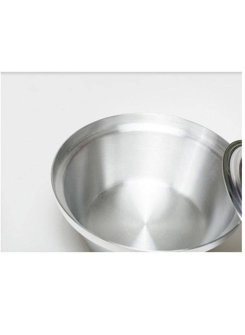 Generic Sina Aluminum Pots Set Conical Consisting of 4 Pots Egyptian Industry Size 16cm / 18cm / 20cm / 22cm  - Image 3