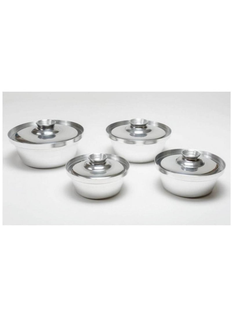 Generic Sina Aluminum Pots Set Conical Consisting of 4 Pots Egyptian Industry Size 16cm / 18cm / 20cm / 22cm  - Image 5