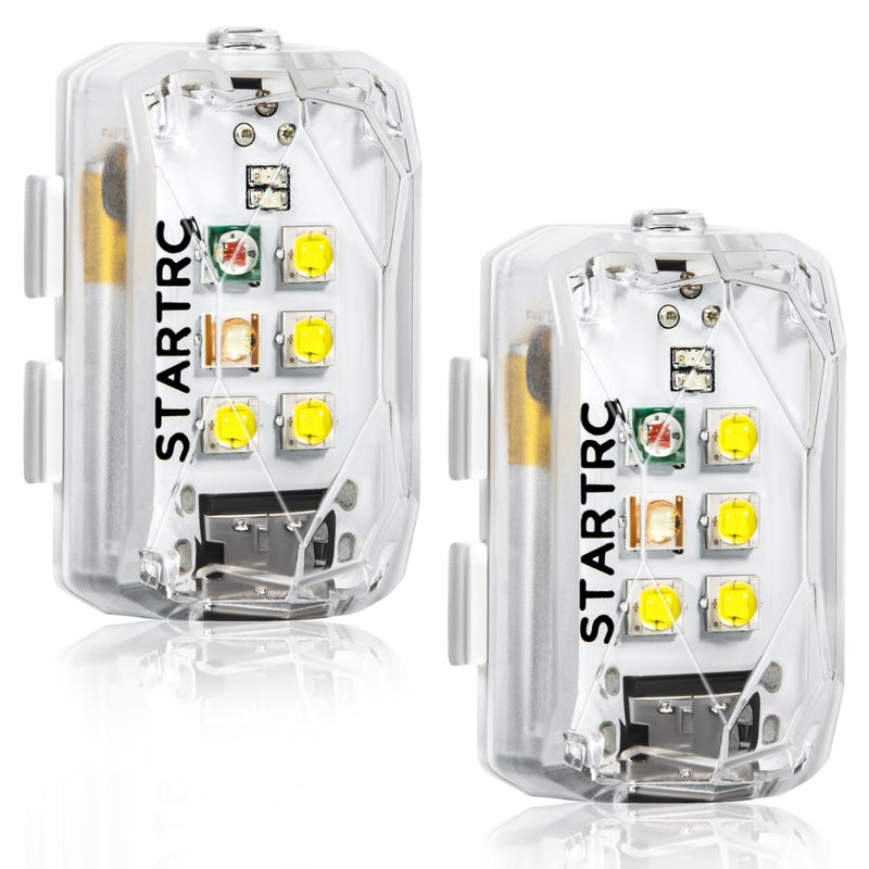 STARTRC Drone Strobe Light Rechargable Flash Led Lamplight for FAA DroneNight Flying Fits for DJI Neo 2Mini 5 Pro 4 Pro34k Avata 2Air 3S and All RC Drones Accessory2pc - Image 2