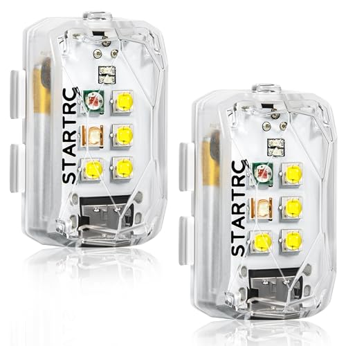 STARTRC Drone Strobe Light Rechargable Flash Led Lamplight for FAA DroneNight Flying Fits for DJI Neo 2Mini 5 Pro 4 Pro34k Avata 2Air 3S and All RC Drones Accessory2pc - Image 1