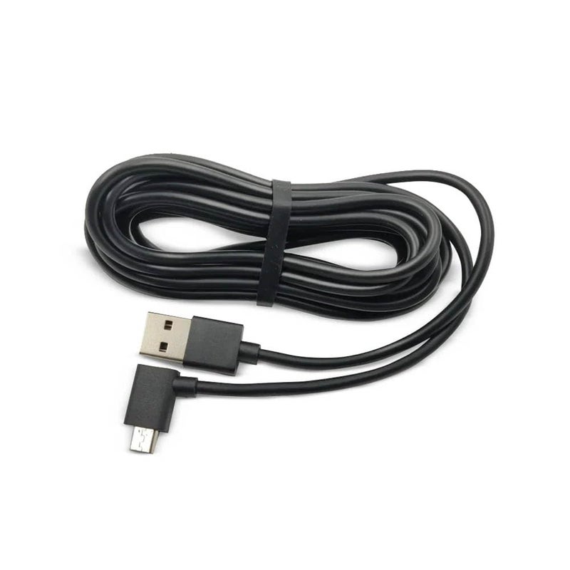 STELA DashCam Power Cord USB Charging Power Cable Micro USB to USB-A Extra Long 3.5 Meter for Car Dash Camera Mirror Camera 90 Degree Angle Micro USB Cable - Image 4