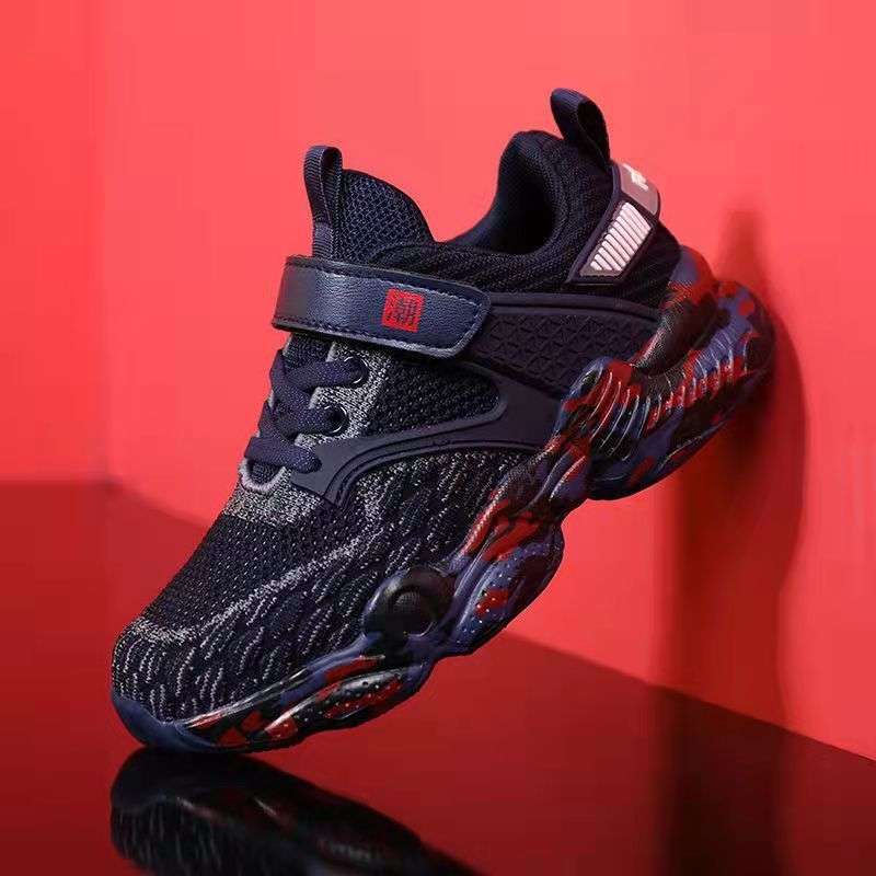 Children'S Shoes, Boys' Sports Shoes, Spring And Autum New Styles, Medium And Large Kidsren'S Boys' Mesh Breathable Primary School Students' Casual Shoes - Image 5