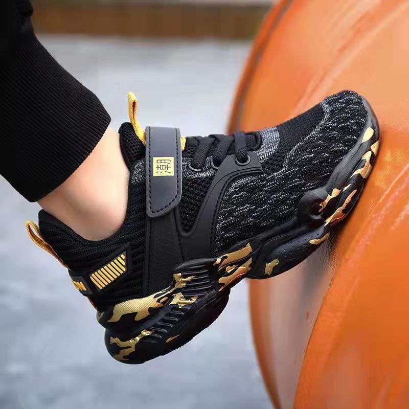 Children'S Shoes, Boys' Sports Shoes, Spring And Autum New Styles, Medium And Large Kidsren'S Boys' Mesh Breathable Primary School Students' Casual Shoes - Image 1