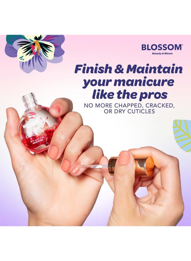 Blossom زيت الجلد المحيط للأظافر، مرطب، مغذي، زيت أظافر معطر للعناية بالجلد المحيط، معزّز بأزهار حقيقية، مصنوع في الولايات المتحدة، 0.5 أونصة سائلة، لافندر - Image 5