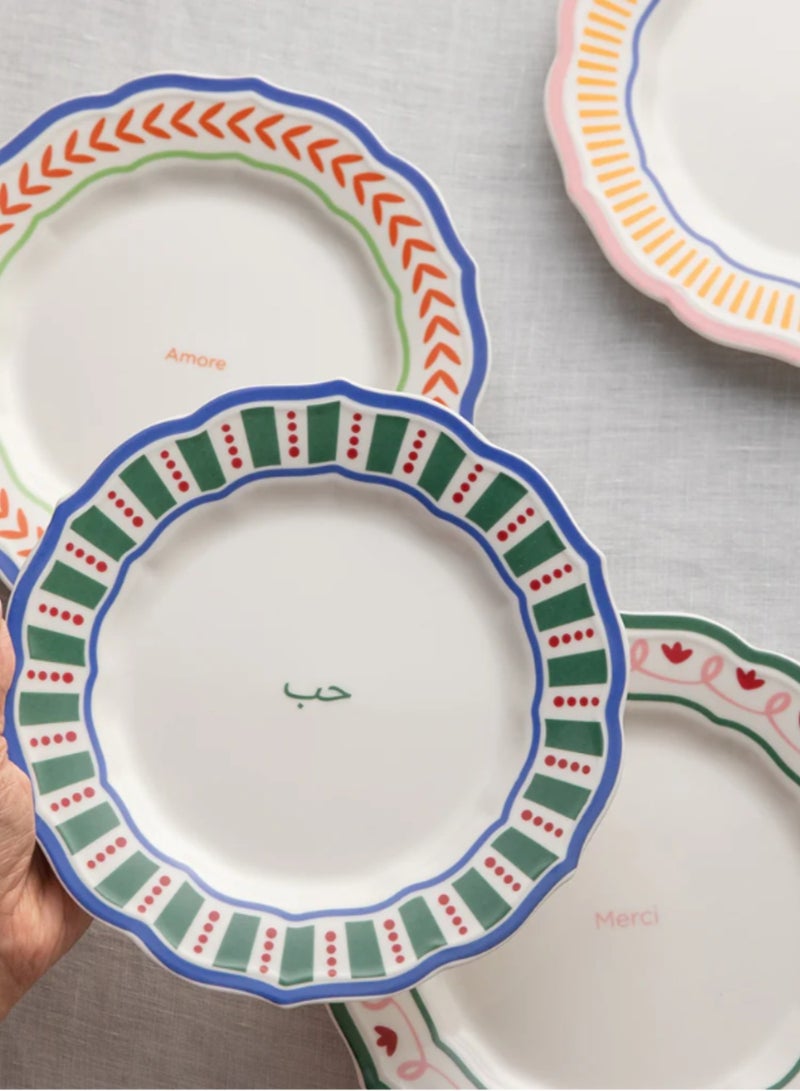 Curate Home Shukran Plates - Porcelain - Set of 4 - Image 3