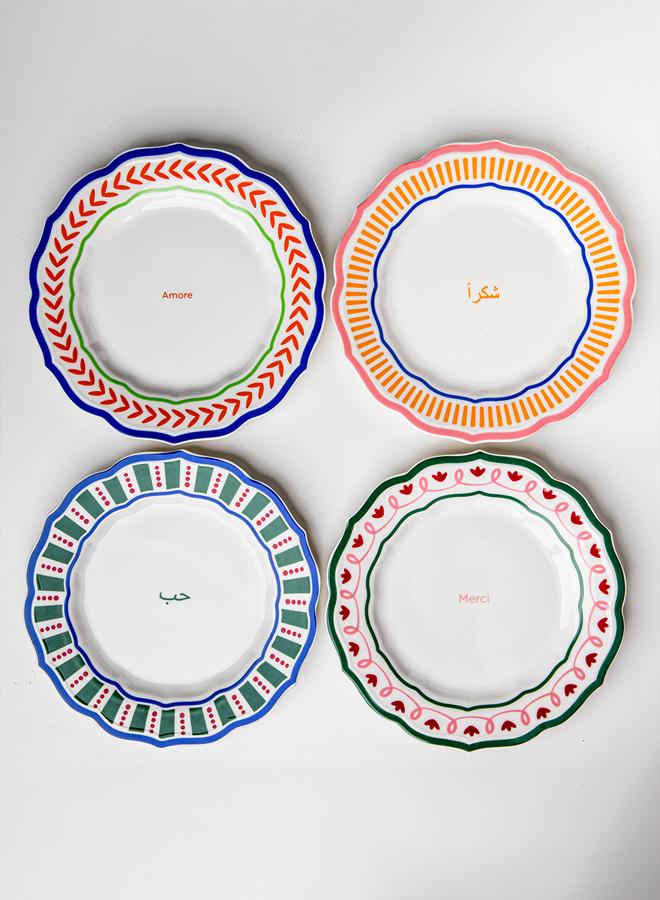 Curate Home Shukran Plates - Porcelain - Set of 4 - Image 2