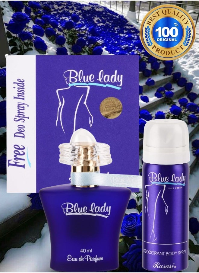 13 Pieces Blue Lady Perfume 40ML Free Deo Spray Inside - pzsku/ZFB0F99A2B51BCD8626CAZ/45/_/1708186660/06043ebe-5353-4ba9-95e8-c0bec8df296b