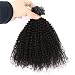ZigZag Hair Afro Kinky Curly Micro Rings Loop Hair Extensions 1g/strand 100g 4B 4C Micro Link Extensions Hair Brazilian Virgin Human Hair for Black Women (18inch, 4B 4C) - Image 2