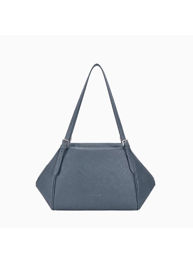 David Jones trapzoid design Shoulder bag from paris CM7751 | eceryday, work and meeting shoulder bag with Adjustable strap| Handbag for all women made from faux leather