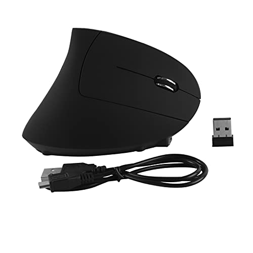 Sunffice Ergonomic Vertical Wireless Mouse, Rechargeable 2.4GHz Optical Mice 800/1200/1600 6 Buttons for Laptop, PC, Computer, Desktop, Notebook - Image 5
