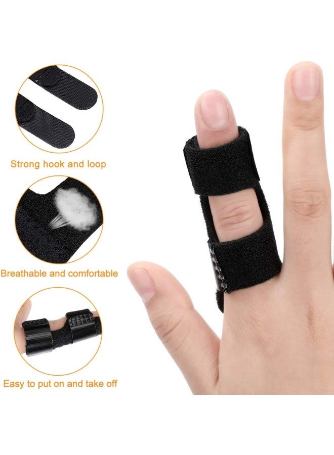 جبيرة إصبع الزناد، دعامة إصبع الماليت لعلاج الإصبع المكسور، دعم قابل للتعديل من الألمنيوم لتثبيت المفاصل، دعامة لعلاج تصلب الأصابع وآلام المفاصل، علاج التهاب المفاصل السوداء. - Image 2