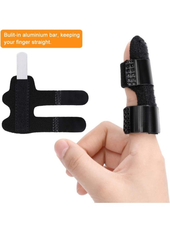 جبيرة إصبع الزناد، دعامة إصبع الماليت لعلاج الإصبع المكسور، دعم قابل للتعديل من الألمنيوم لتثبيت المفاصل، دعامة لعلاج تصلب الأصابع وآلام المفاصل، علاج التهاب المفاصل السوداء. - Image 4