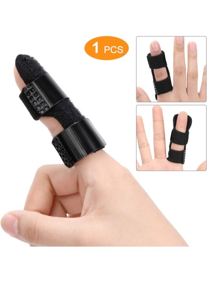 جبيرة إصبع الزناد، دعامة إصبع الماليت لعلاج الإصبع المكسور، دعم قابل للتعديل من الألمنيوم لتثبيت المفاصل، دعامة لعلاج تصلب الأصابع وآلام المفاصل، علاج التهاب المفاصل السوداء. - Image 3