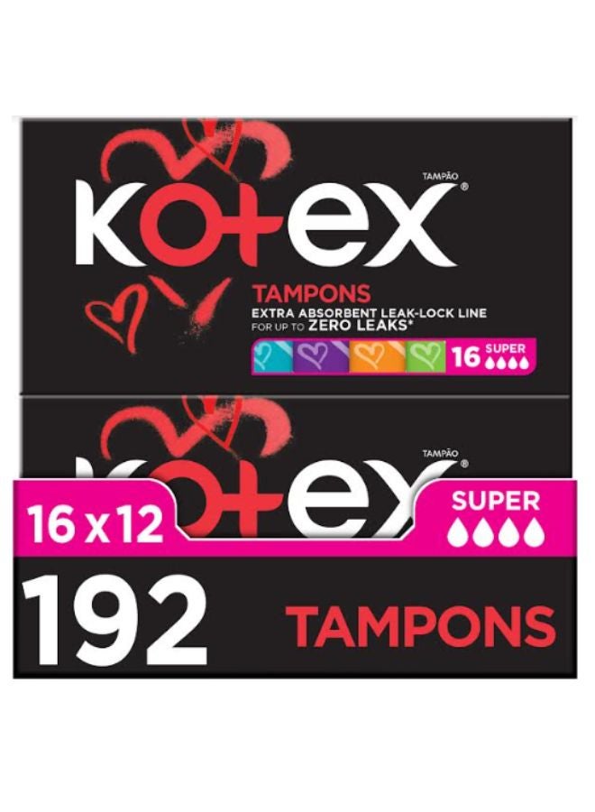 Kotex Tampon Super 12x16 Pcs  - Image 1