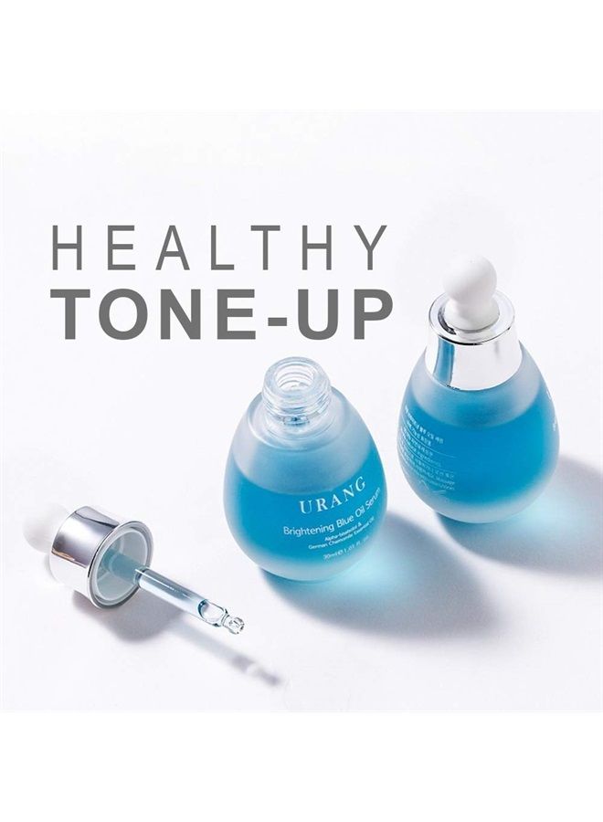 URANG Blue Oil Serum | Vegan Natural Deep Moisturizer Supports Shine & Vibrancy For Dull Skin | For All Skin Types Oily, Dry & Sensitive | Natural Skin Care | 1.01 Fl oz - Image 4