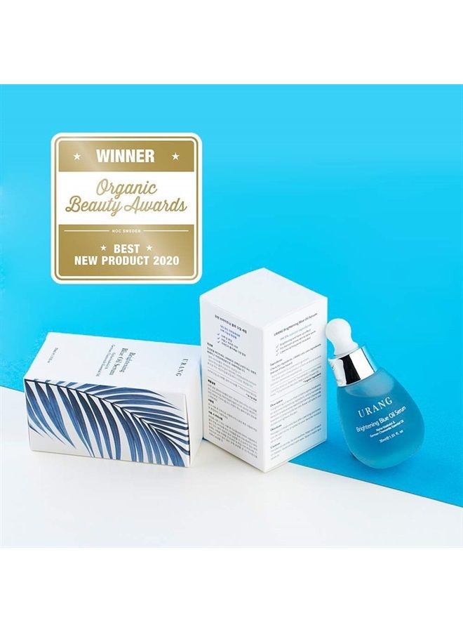 URANG Blue Oil Serum | Vegan Natural Deep Moisturizer Supports Shine & Vibrancy For Dull Skin | For All Skin Types Oily, Dry & Sensitive | Natural Skin Care | 1.01 Fl oz - Image 3