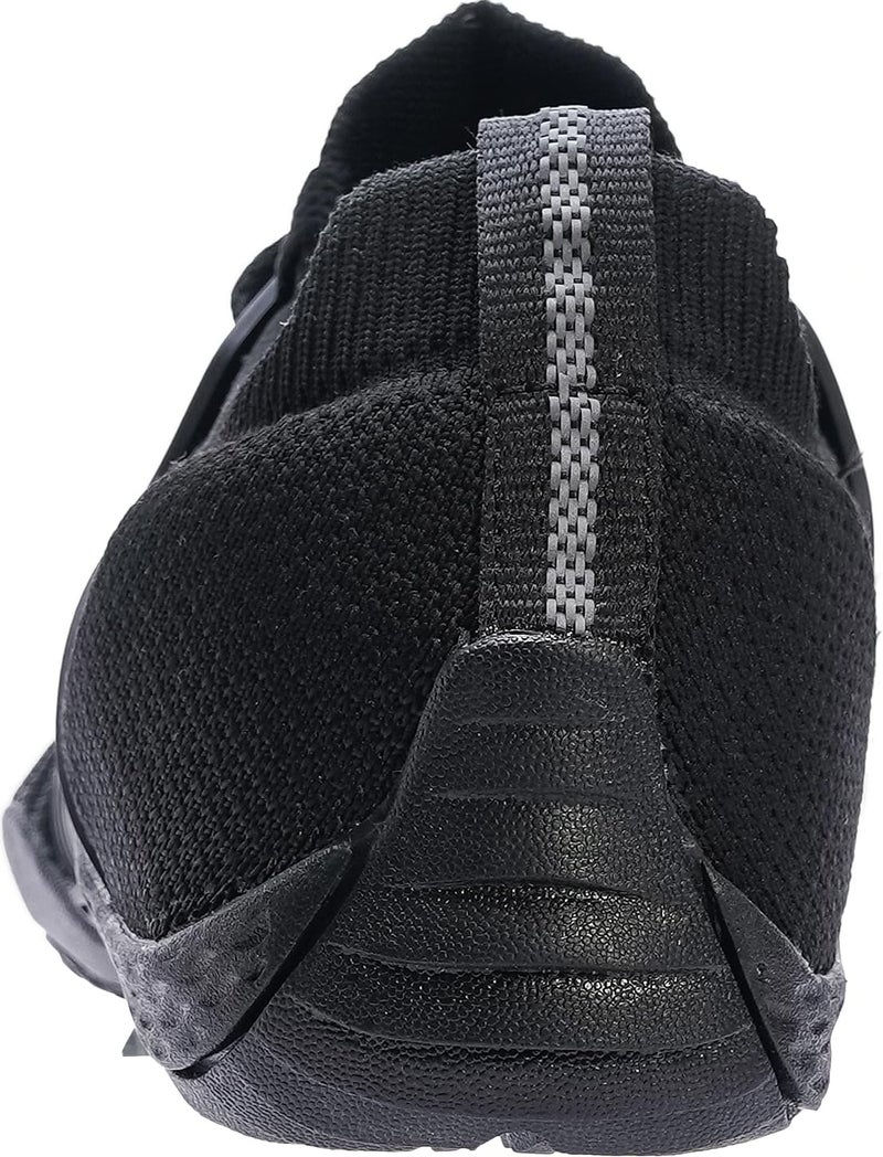 WHITIN Men's Trail Running Shoes Minimalist Barefoot 5 Five Fingers Wide Width Size 10 Toe Box Gym Workout Fitness Zero Drop Male Light Weight FiveFingers Black 43 - Image 2