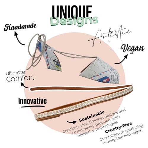 DOGO Gladiator Sandals for Women - Vegan and Handmade Strappy Sandals for Women, Letters from the World Design, Size 7.5 - Image 5