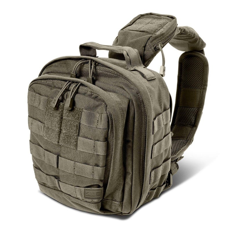 5.11 Tactical Sling Bag Pack MOAB 6, Shoulder Crossbody Military Bag, 11L, Ranger Green, Style 56963ABR - Image 1