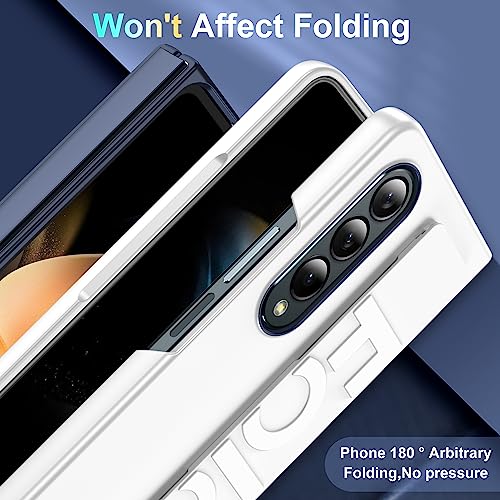 Valente Hard Polycarbonate TPU Case Cover with Wrist Strap for Galaxy Z Fold 4 (Black) - Image 4