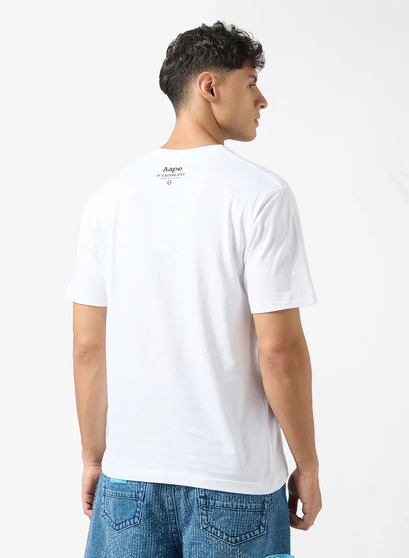 AAPE Moonface logo short sleeve tee