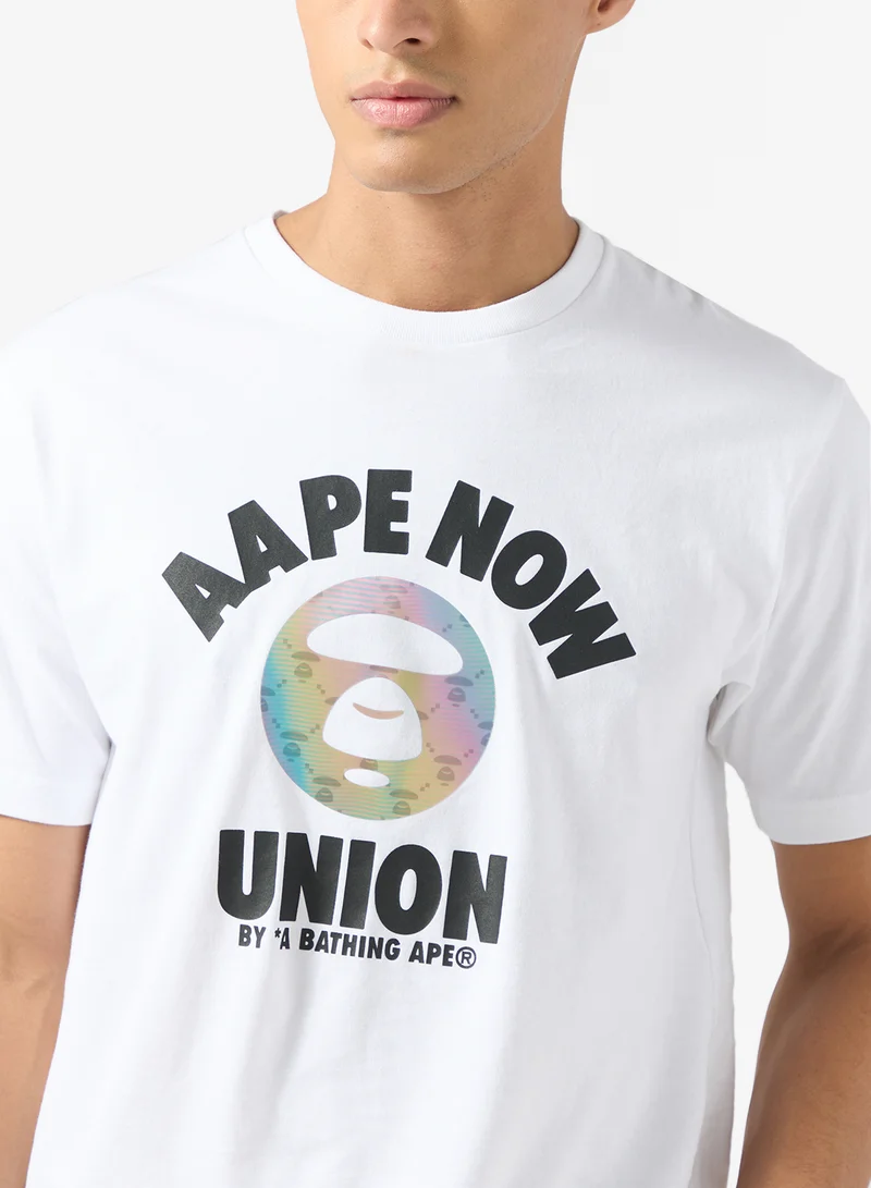 AAPE Moonface logo short sleeve tee