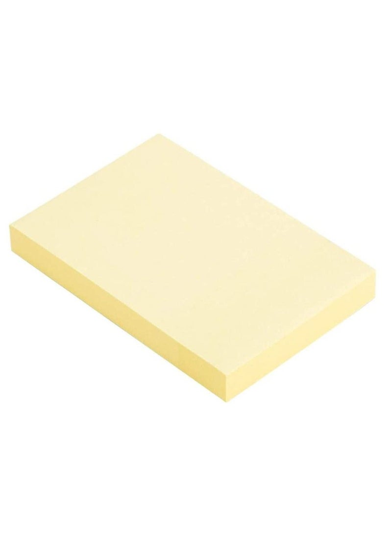 Deli ملاحظات لاصقة 12 لوحة بحجم 2x3 بوصة باللون الأصفر - Image 3