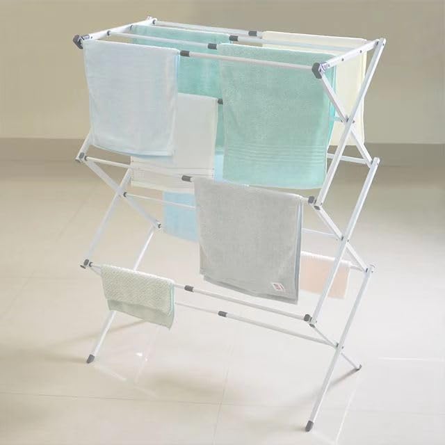 Rainbow Drywell Metal Compact Telescopic And Collapsible, Truly Portable, Foldable & Extendable Cloth Drying/Clothes Stand/Cloth Dryer/Laundry Racks - Image 5